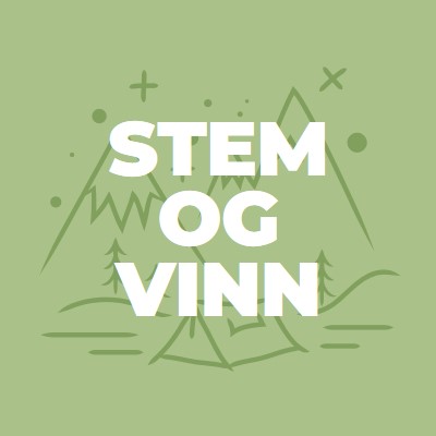 Stem og vinn green whimsical-line