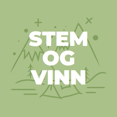 Stem og vinn green whimsical-line