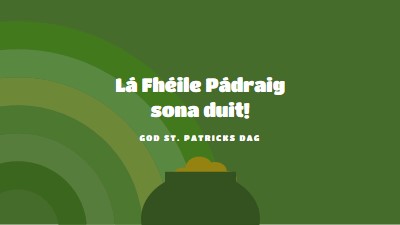 God St. Patricks dag green vintage-retro