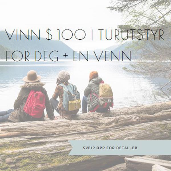 Vinn for deg og en venn blue modern-simple