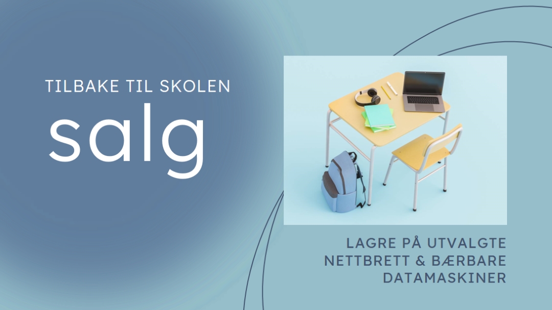 Tilbake til skolesalg blue modern-simple