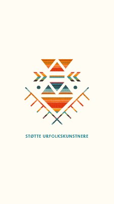 Støtte urfolkskunstnere white modern-geometric-&-linear