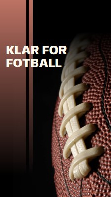 Klar for fotball brown modern-simple