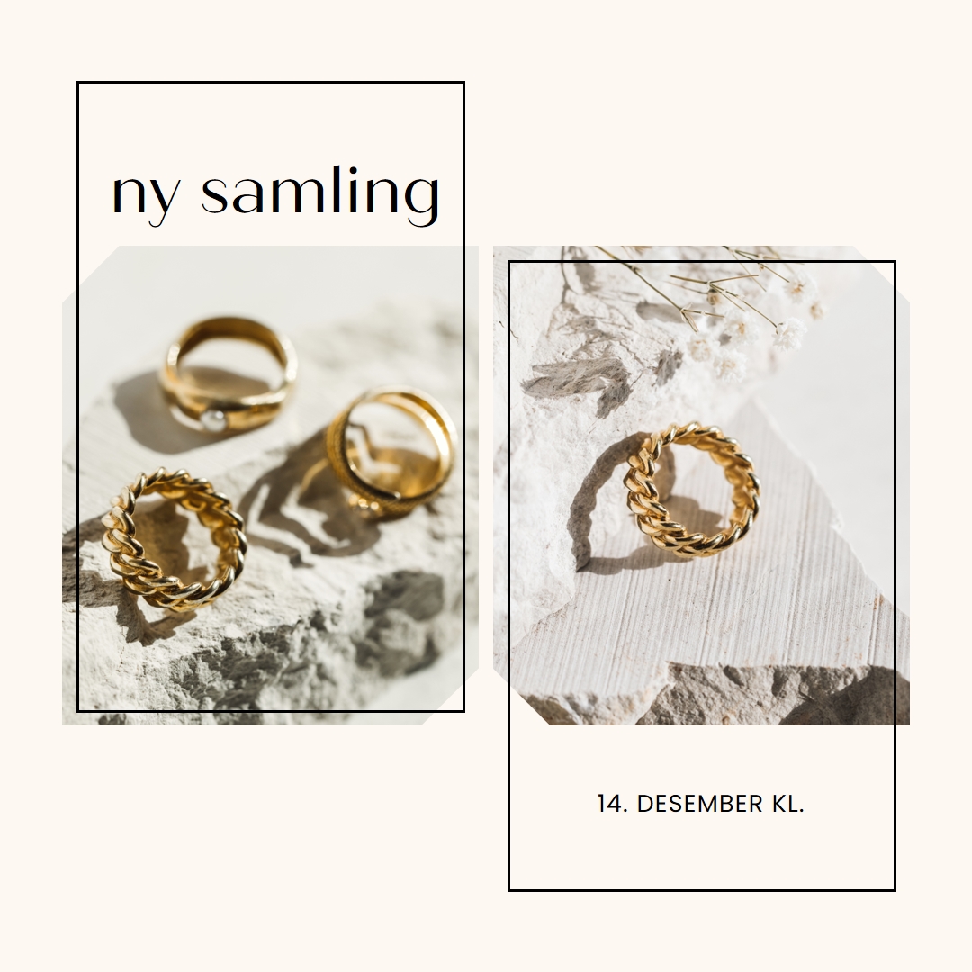 Vår nye smykker samling gray minimal,geometric,collage