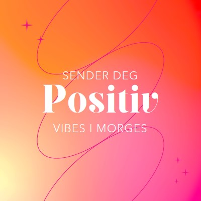 Ønsker deg positivitet pink modern,line,gradient,simple,typographic