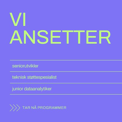 Tar nå programmer purple bold,bright,neon,minimal,modern,simple