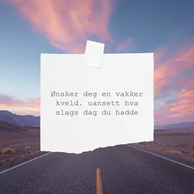 Ønsker deg en vakker kveld purple modern,scrapbook,photo,collage,note,