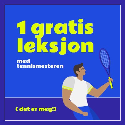 Gratis leksjon med tennismester blue vibrant,bold,block,frame,graphic,bright