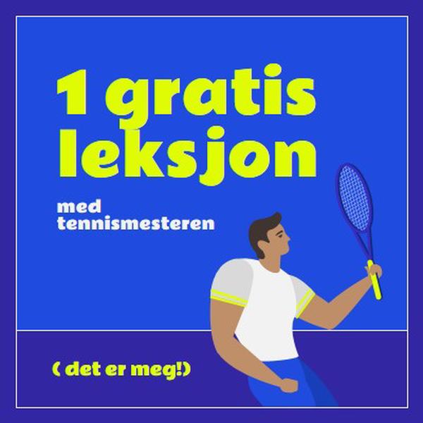 Gratis leksjon med tennismester blue vibrant,bold,block,frame,graphic,bright