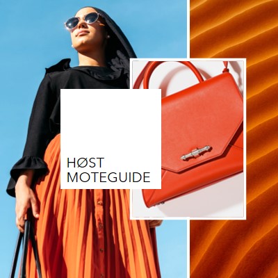 Høst moteguide orange modern,bold,collage