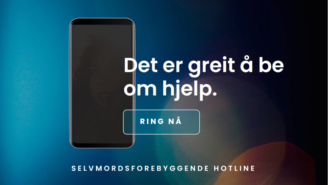 Be om hjelp blue modern-simple