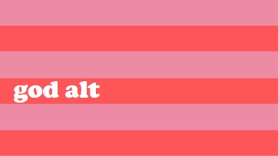 Alt er lystig pink modern-bold