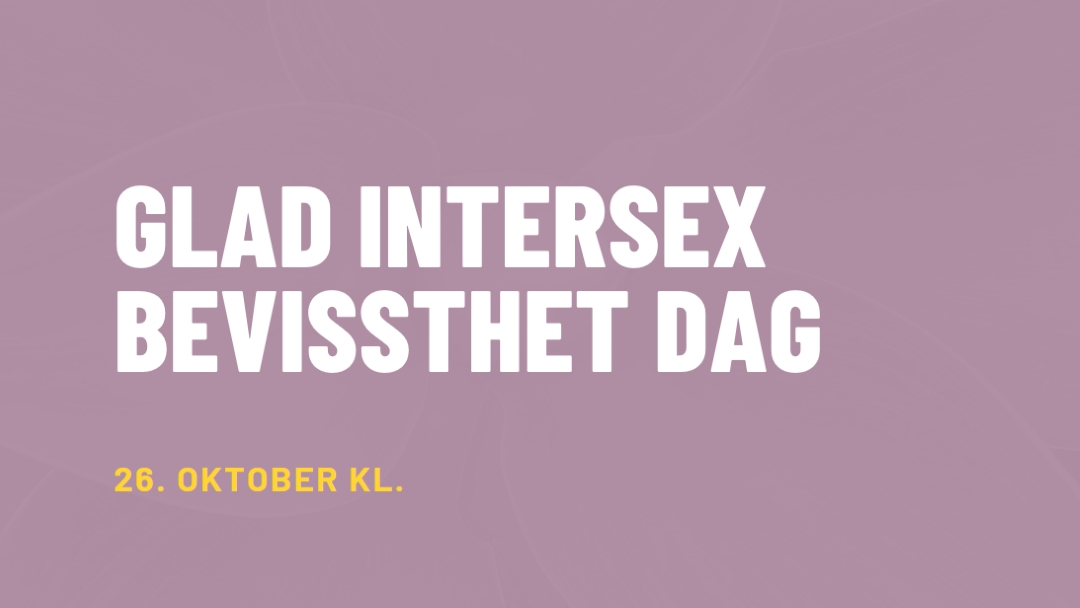Glad intersex bevissthet dag purple modern-bold