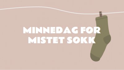 Minnedag for tapt sokk brown whimsical-color-block