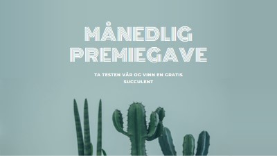 Månedlig premiekonkurranse green modern-simple