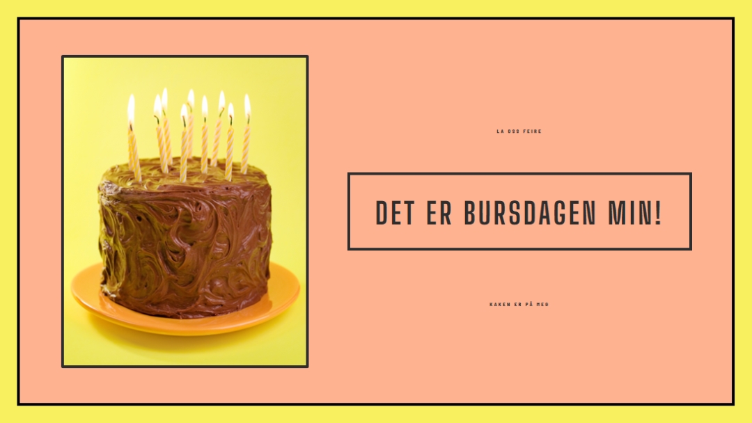 La dem spise kake pink modern-bold