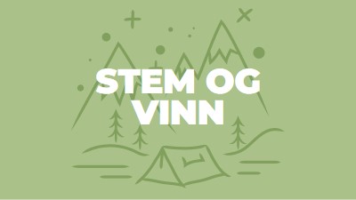 Stem og vinn green whimsical-line