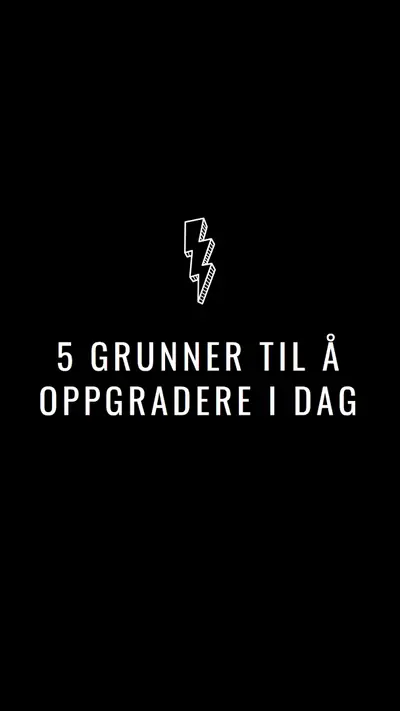 Fem grunner til å oppgradere black modern-bold