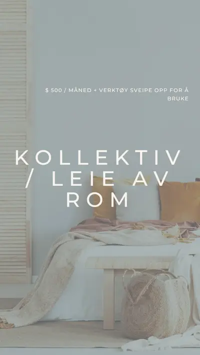 Kollektiv / Leie av rom gray modern-simple