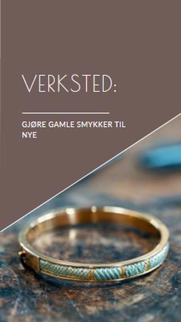 Smykker verksted brown organic-simple