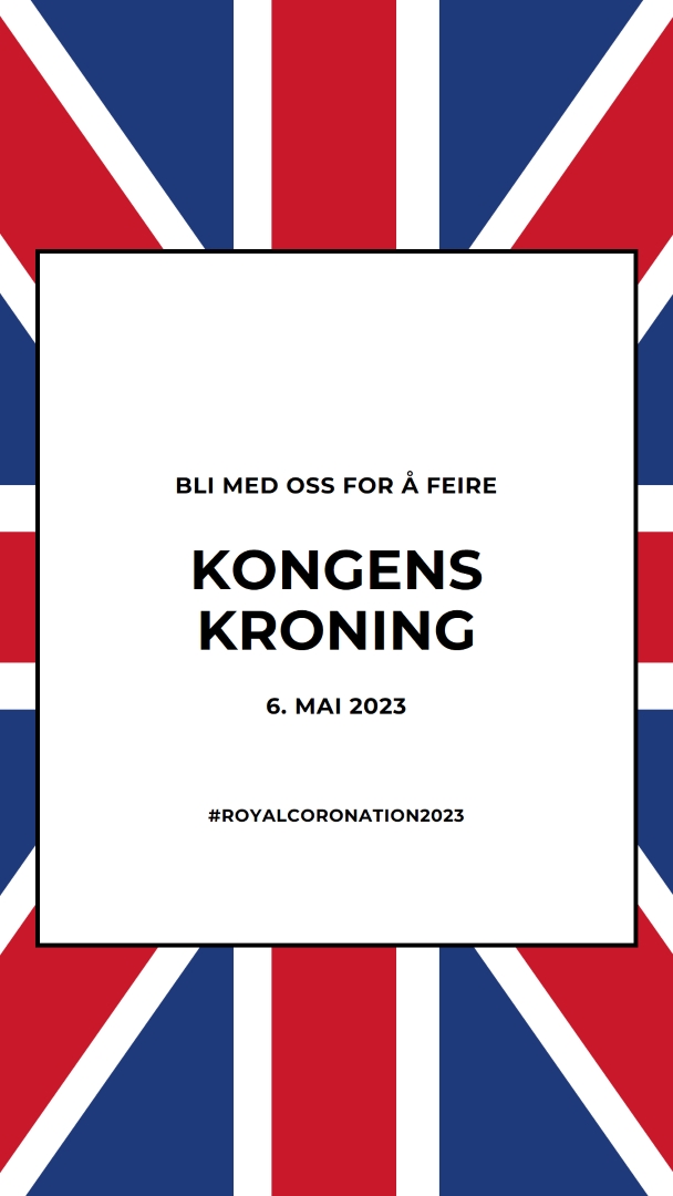 En kongelig invitasjon blue modern-bold