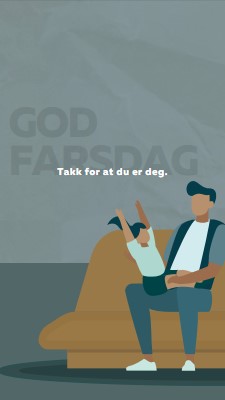 God farsdag blue modern-color-block