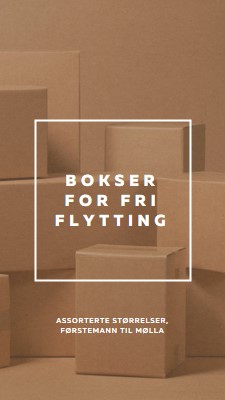 Bokser for fri flytting brown modern-simple