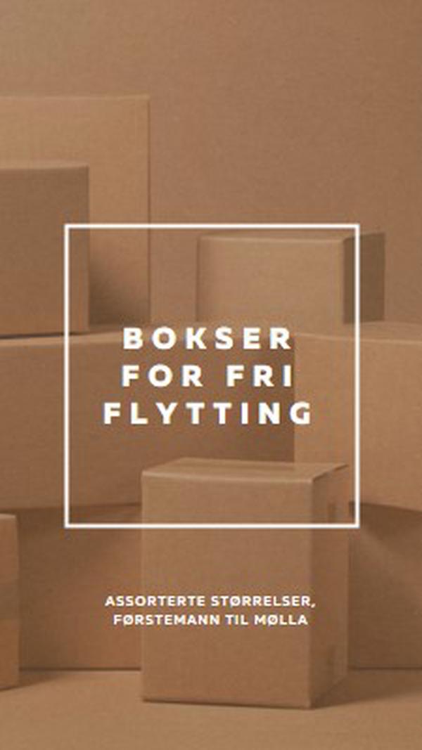 Bokser for fri flytting brown modern-simple