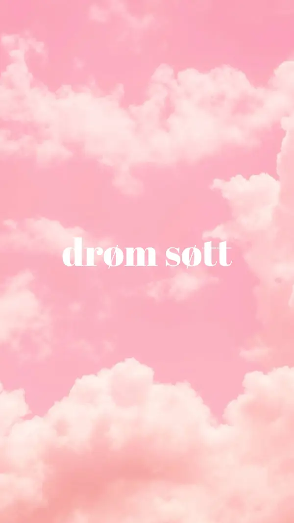 Ved sengetid i skyen pink modern-simple