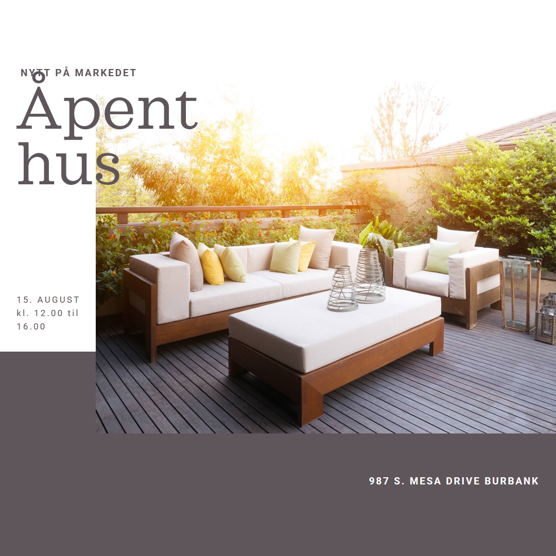 Utendørs oase white modern-simple