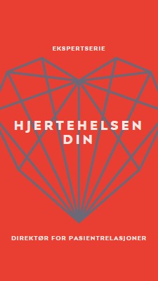 Hjertetilstanden din red modern-bold