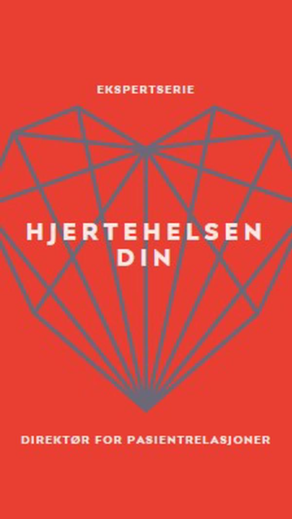 Hjertetilstanden din red modern-bold