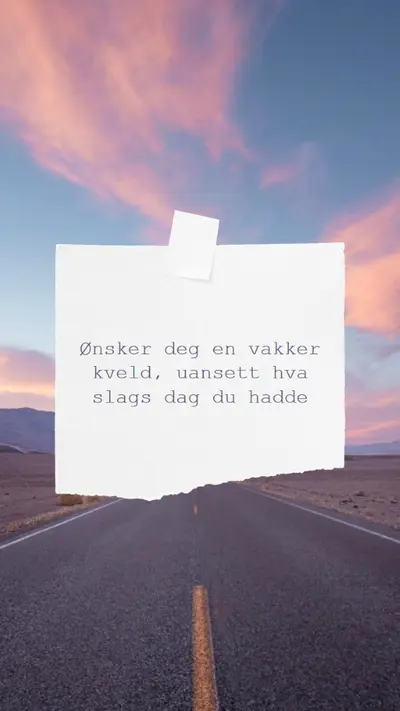 Ønsker deg en vakker kveld purple modern,scrapbook,photo,collage,note,