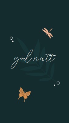 En enkel god natt blue whimsical,bohemian,graphic,simple,motif,handwriting,illustration,