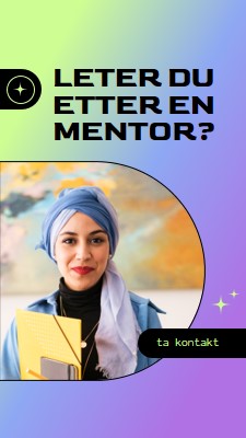 Leter du etter en mentor? purple modern,bold,gradient,geometric,photo,sparkle