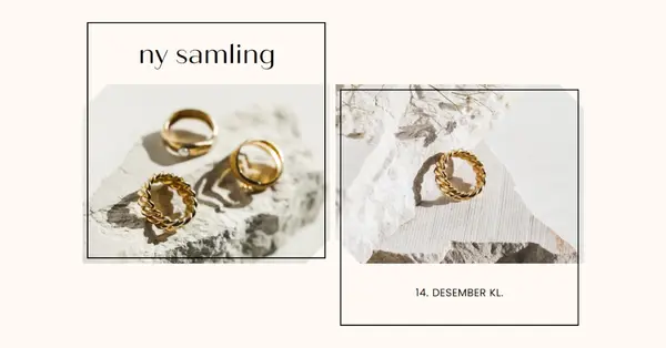 Vår nye smykker samling gray minimal,geometric,collage