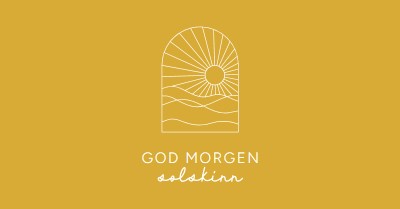 God morgen, solskinn yellow modern,minimal,lines,simple,waves,sun