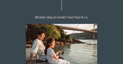 Ønsker deg fred og ro blue modern,simple,line,classic,minimal,photo