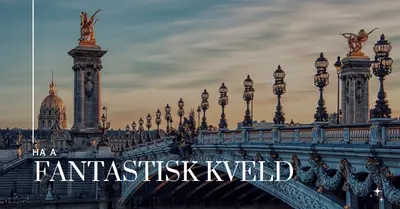 Ha en fantastisk kveld blue modern,simple,photo,line,classic,elegant,