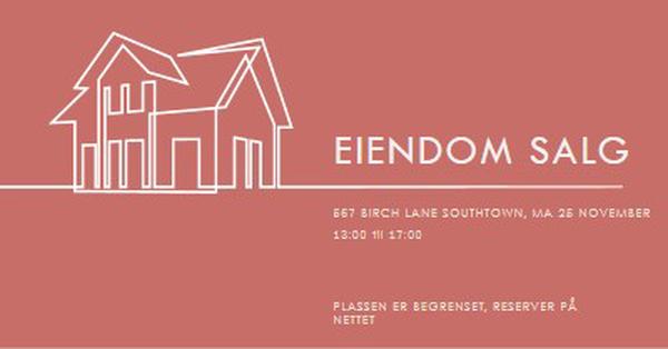 Enkel eiendom pink modern-simple