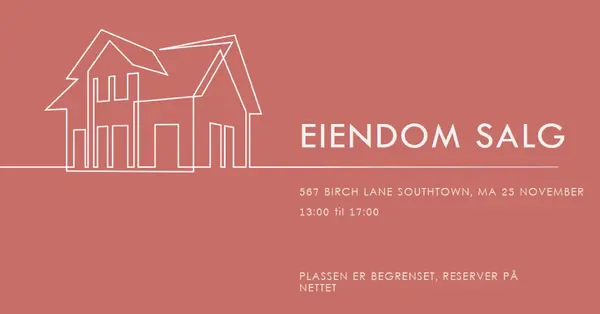 Enkel eiendom pink modern-simple