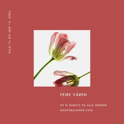 Botanisk undring red modern-simple