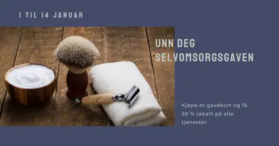 Fersk barbering blue modern-simple