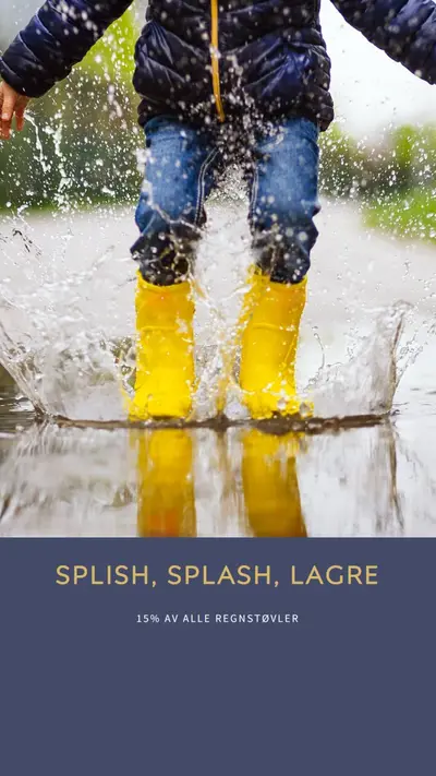 Puddle hopping blue modern-simple