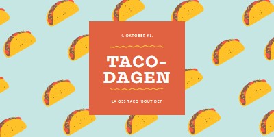 Taco-dagen orange organic-simple