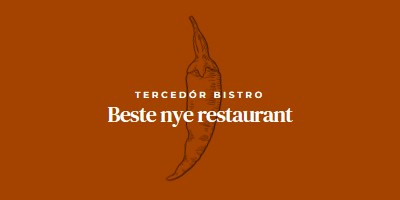 Vi er den beste nye restauranten red modern-simple