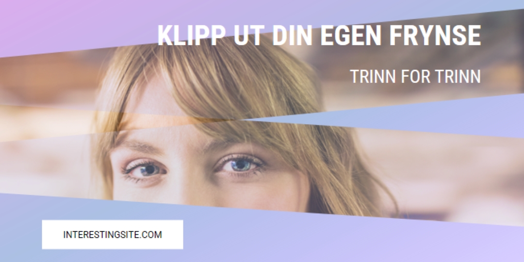 Klipp ut din egen frynse purple modern-bold