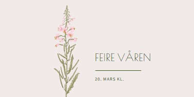 Feire våren white vintage-botanical