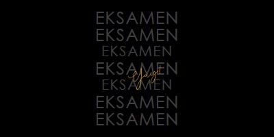 Yay til eksamen black modern-simple