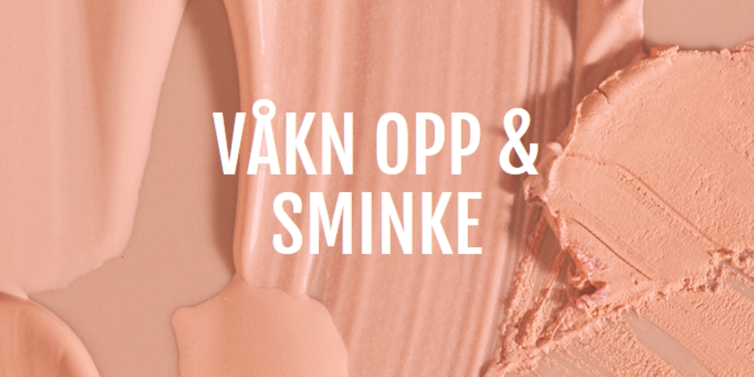 Våkn opp & sminke pink modern-simple